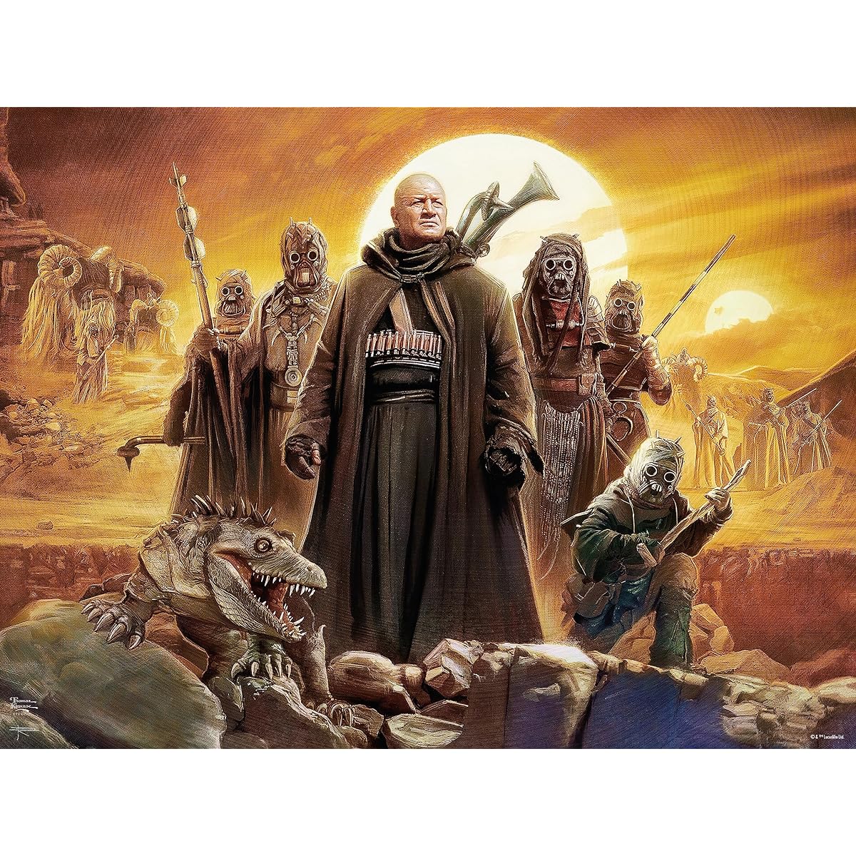 Ceaco - Thomas Kinkade - The Book of Boba Fett - Tusken Raiders - 500 Piece Jigsaw Puzzle