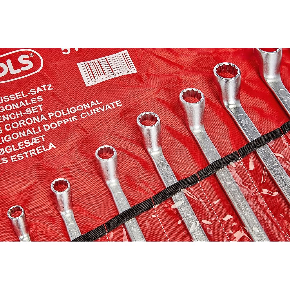 KS TOOLS CLASSIC Double ring spanner set offset 11 pcs 6-32mm 517.0222