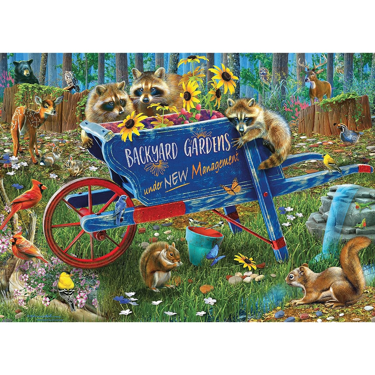 Ceaco - Wild - Backyard Beauty - 1000 Piece Jigsaw Puzzle