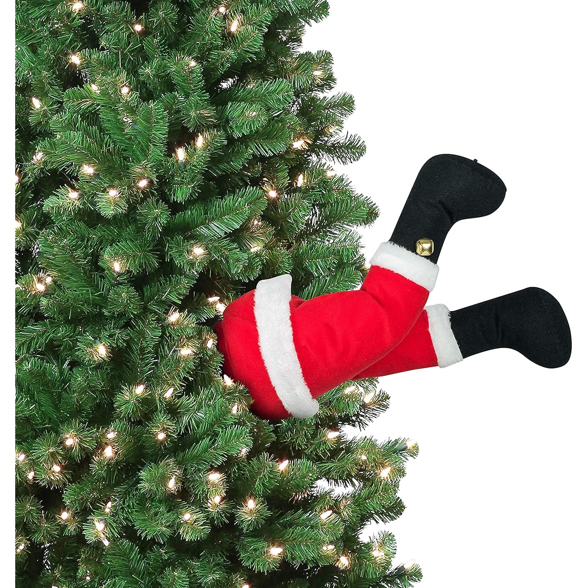 Mr. Christmas Indoor Animation Kickers Santa Christmas Decoration 16" Red