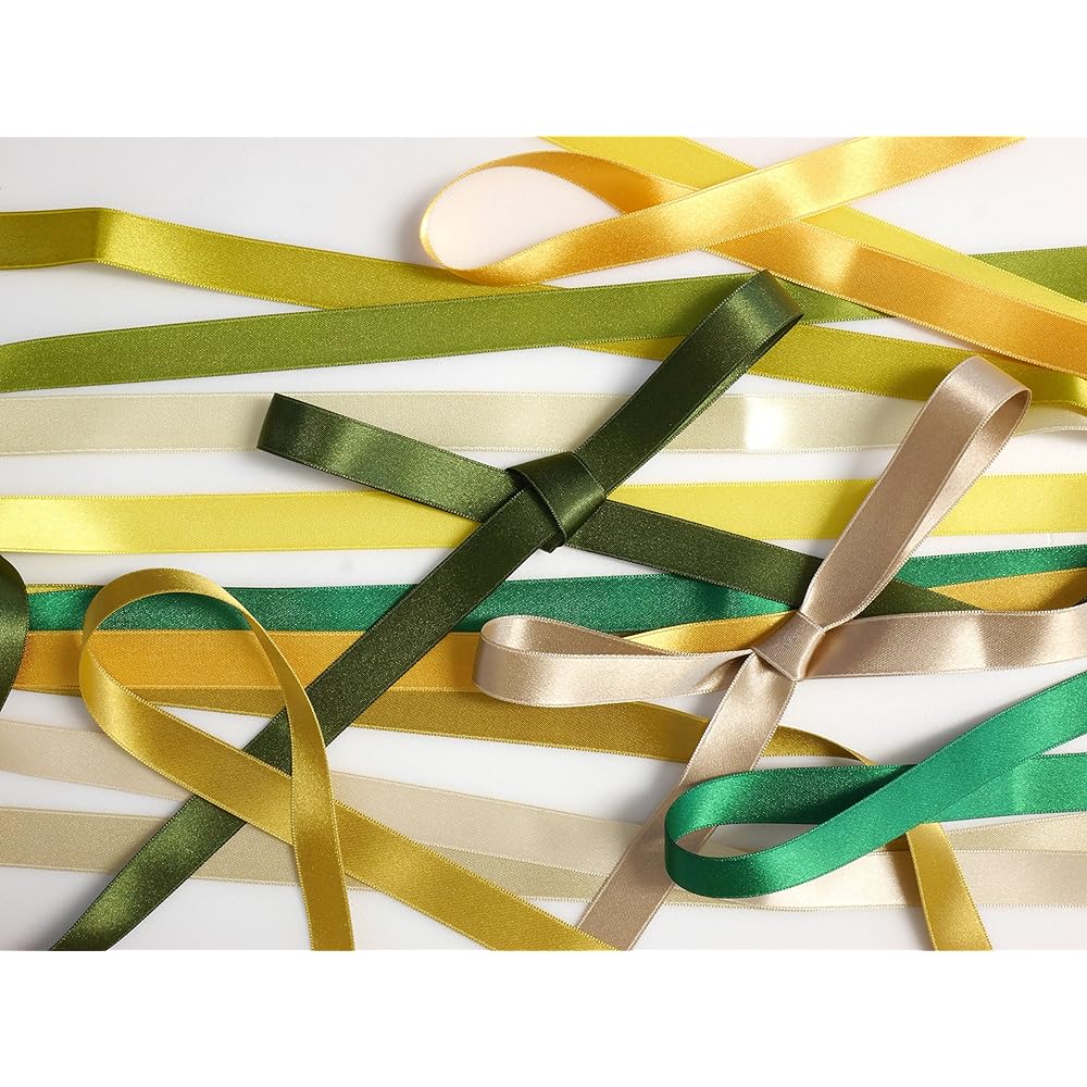 Bell Art Satin Ribbon Double-Sided 50mm Width 30m Roll Col.93 Green BEL-0006