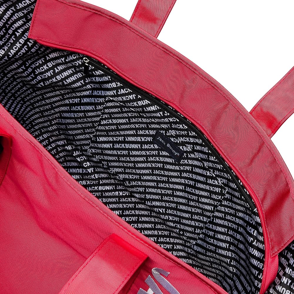[Jack Bunny] Continuing standard product tote bag [Logo zipper series] / Golf large capacity / 262-3981100