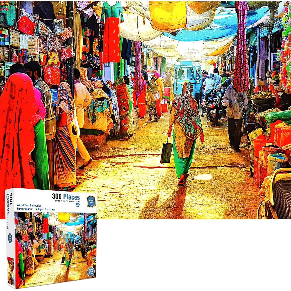 Adult Puzzle 300 Piece Large Piece Jigsaw Puzzle 300 Piece Adult Large Puzzle Game 24" x 18" Jodhpur Rajasthan
