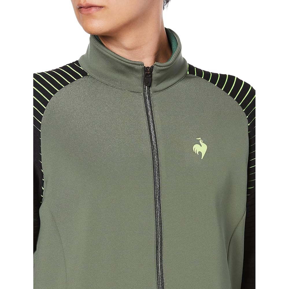 [Le Coq Sportif] Full Zip Cut and Sew [RIJOUME] Hybrid Knit Stretch Stylish Golf QGMWJL60 Men's