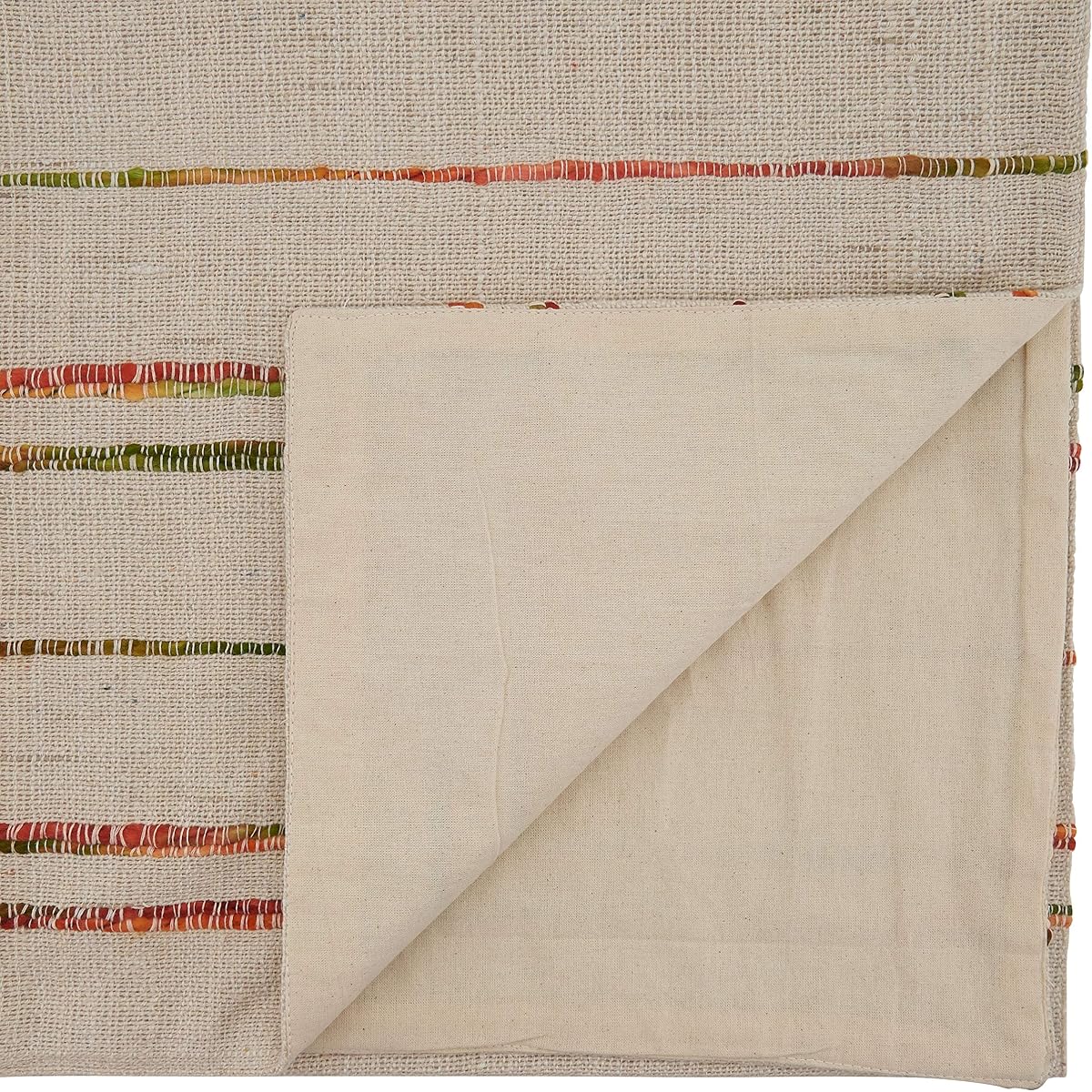 SARO LIFESTYLE Ameri Collection Woven Line Table Runner 16"x54" Natural