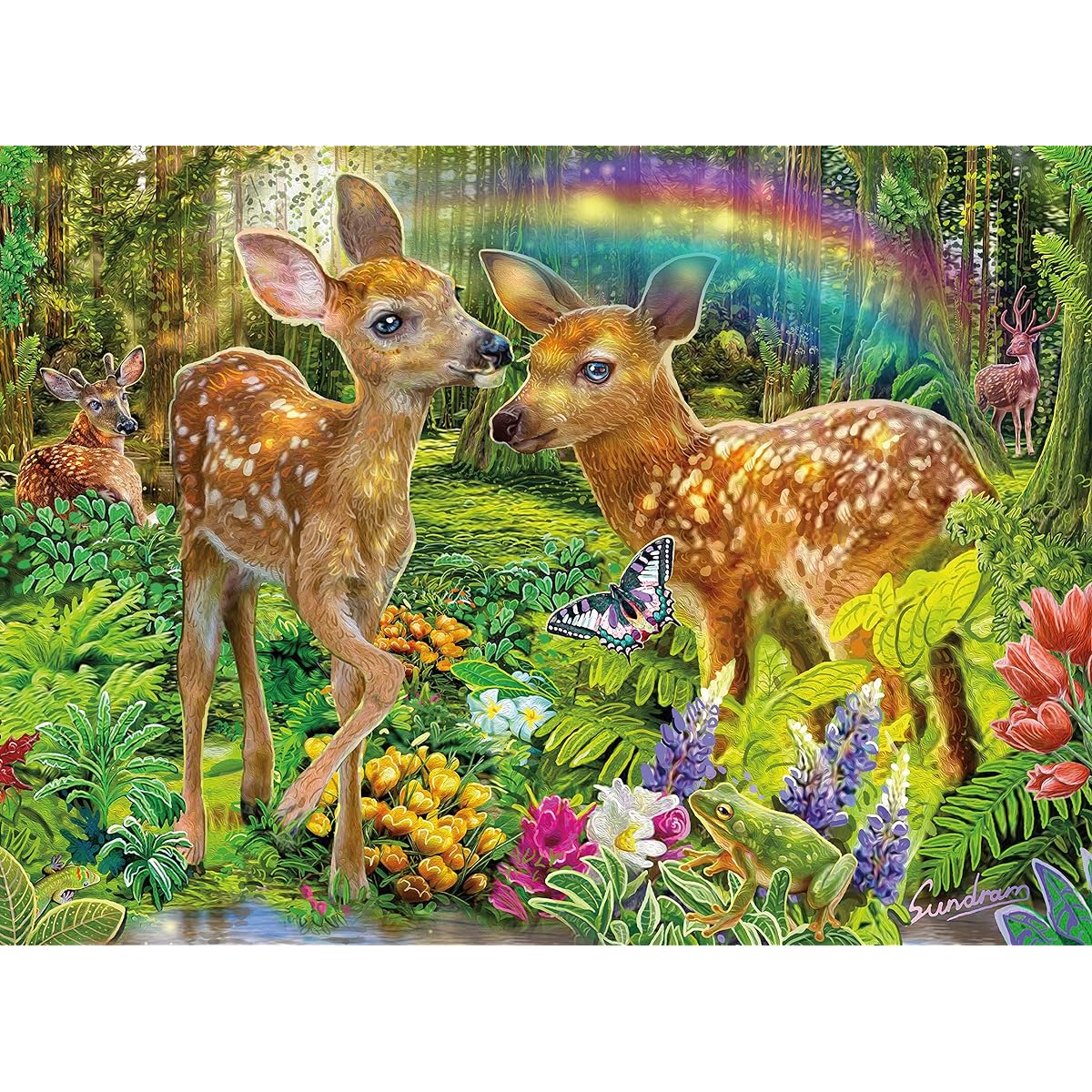 Ceaco - Deer Harmony - 100 Piece Jigsaw Puzzle