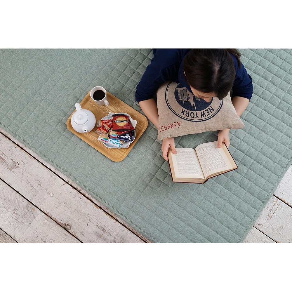 Suminoe Washable Rug Sweat Quilt 130 x 185cm Light Blue 11721030
