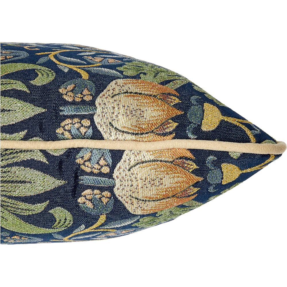 Kawashima Textile Cercon Morris Design Studio Back Cushion Cover Strawberry Thief Blue 45×45cm LL1710