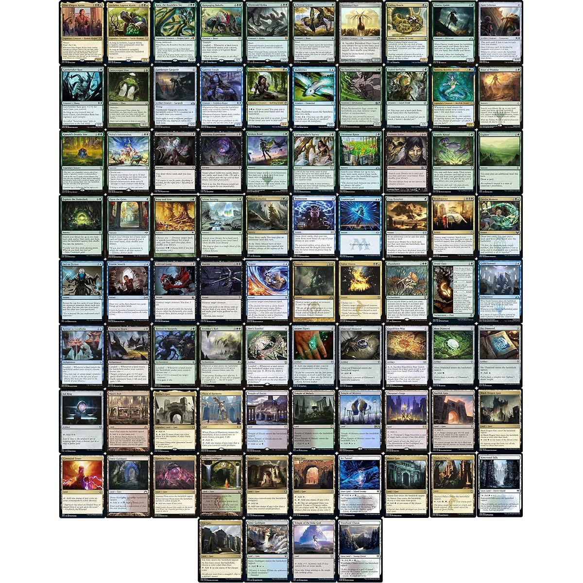 Elite Commander Gates Deck - Sultai - Green Blue Black - EDH - Ninefinger Keen - 100 Cards - Custom Magic the Gathering Deck - Very Powerful!