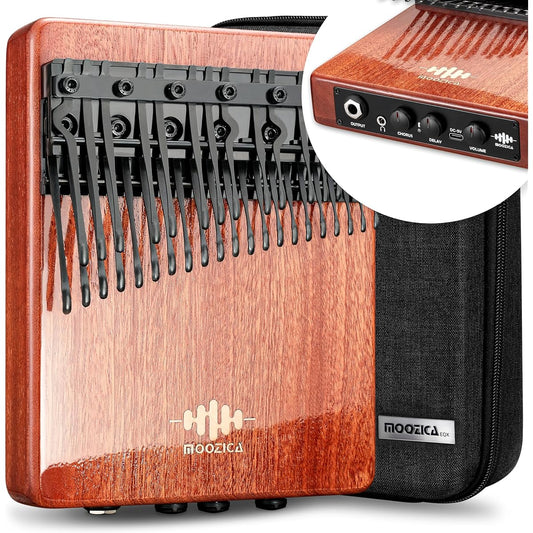 s of semitones High performance piezoelectric pickup Professional EQ Kalimba With chorus effect and delay effect High density mahogany wood For musicians and professionals Electronic thumb piano Japanese manual Anti-vibration storage With case (K36P-EQX)