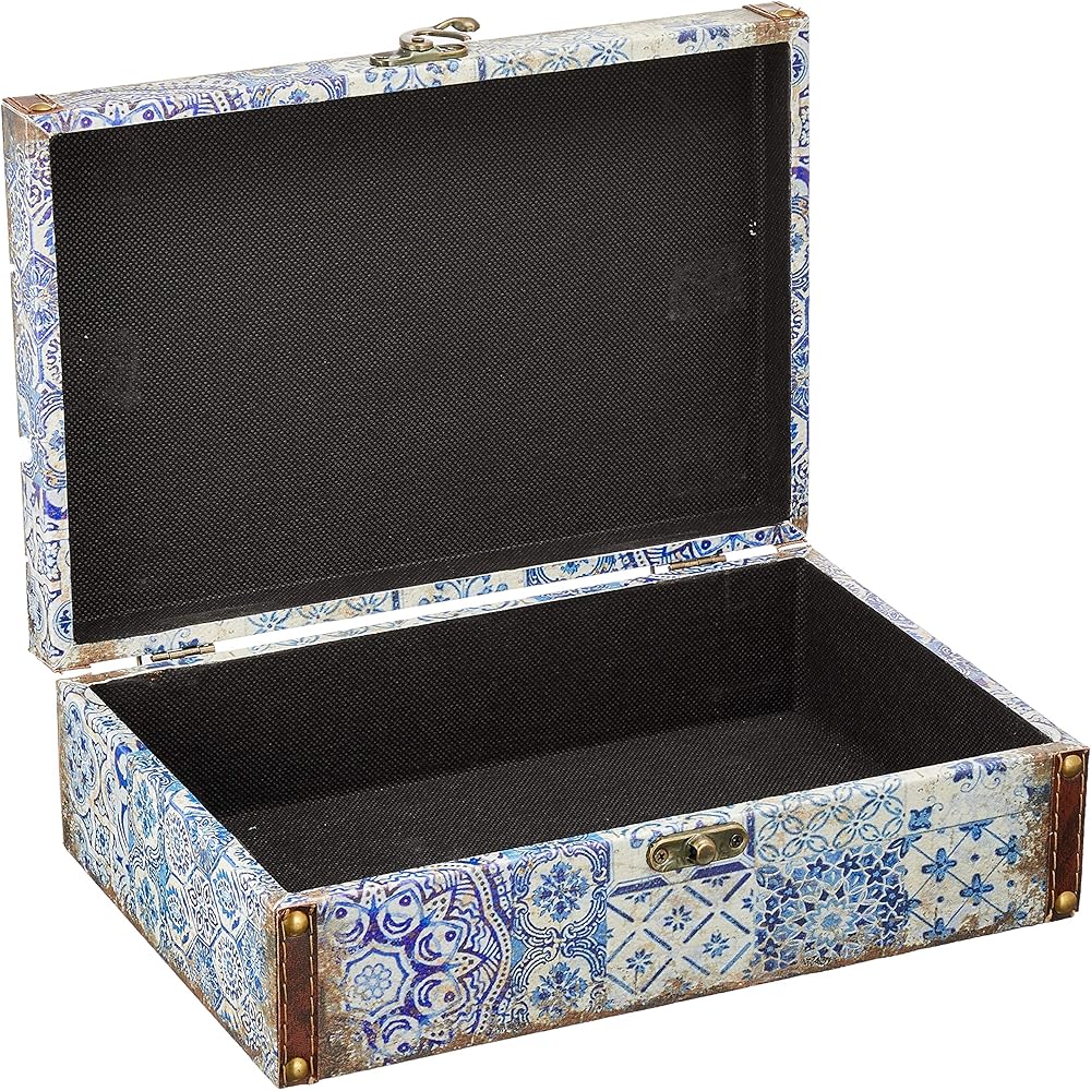 [COVENT GARDEN] Blue arabesque trunk set of 3 LS-04