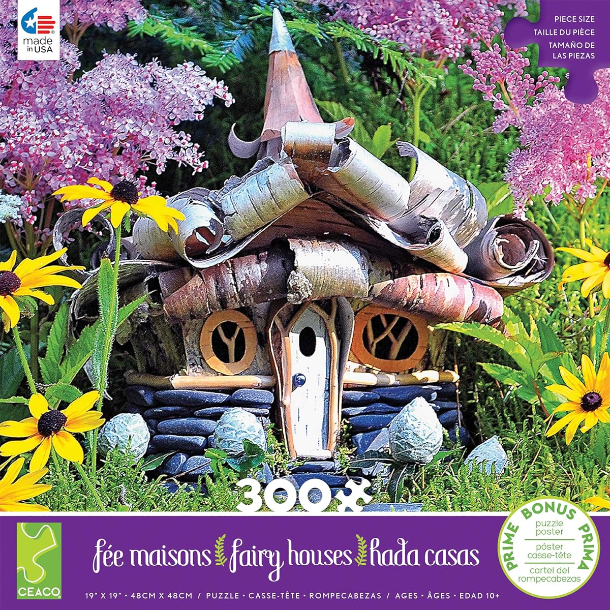 Ceaco 2248-5 Fairy House Alpine Cottage - 300 Pieces