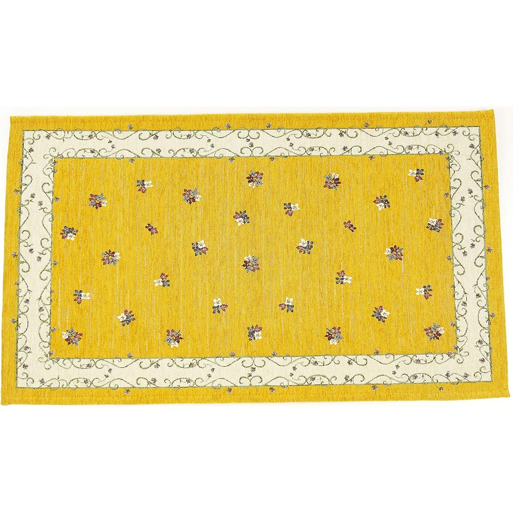GREONE Lavender Mat Entrance Stylish Floral Pattern Gobelin Anti-slip Non-Slip Hand Wash (Lavender, 70 x 120 cm)
