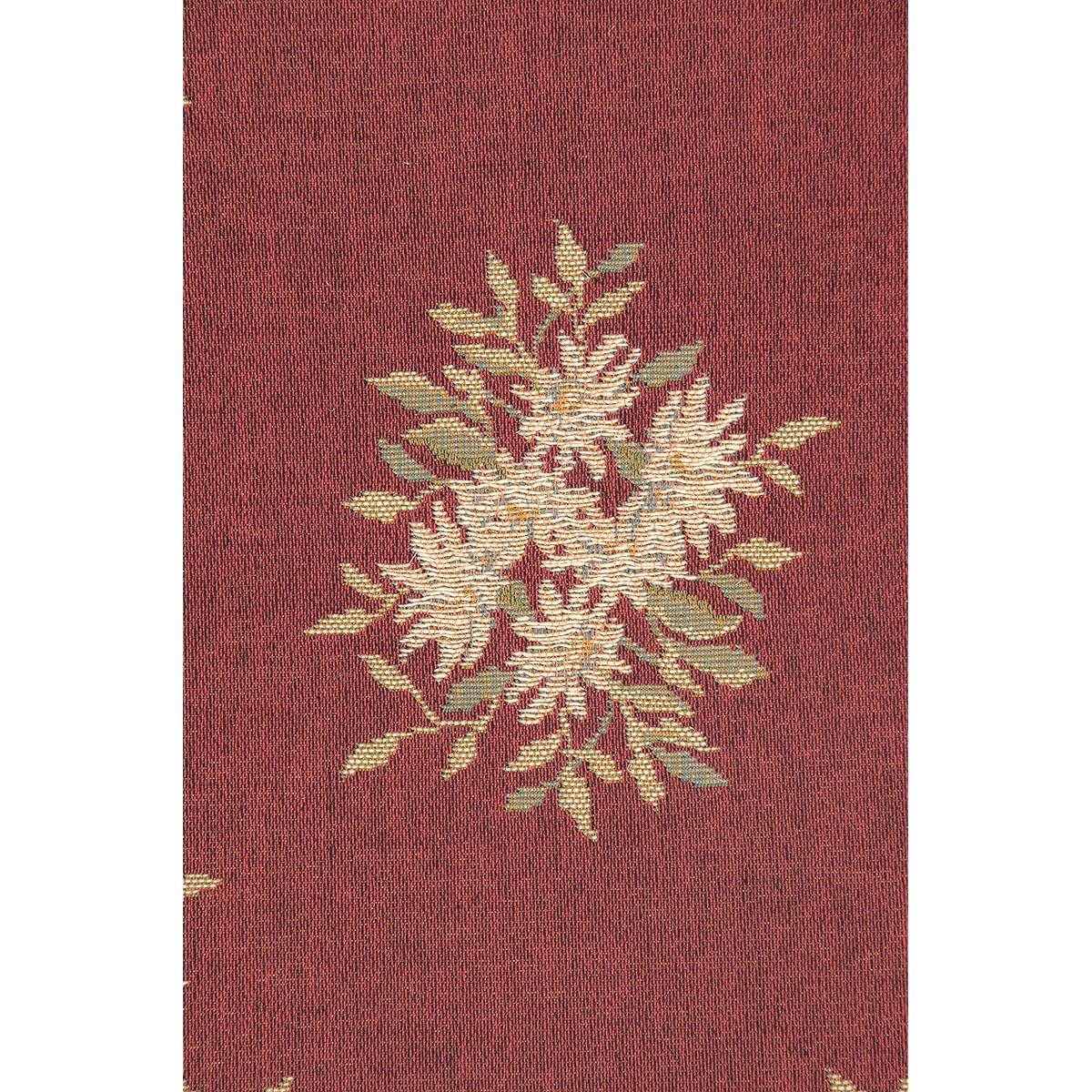 Aubusson Table Runner Red French Tapestry Table Runner