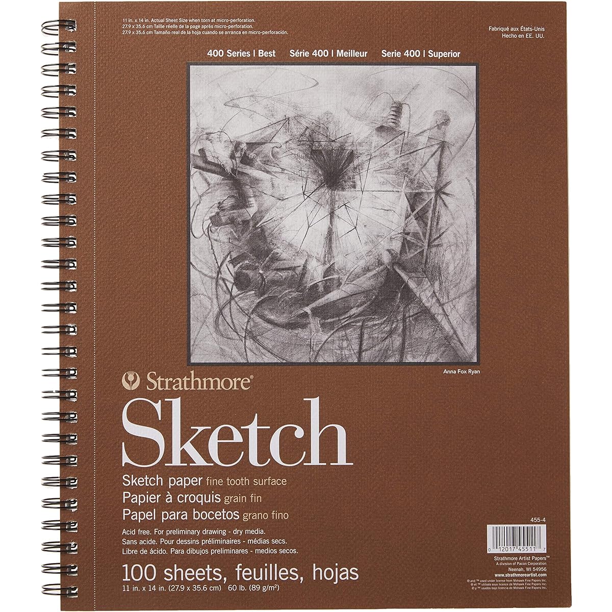 Strathmore Sketch Paper Pad 11"X14"-60lb 100 sheets (parallel input product)