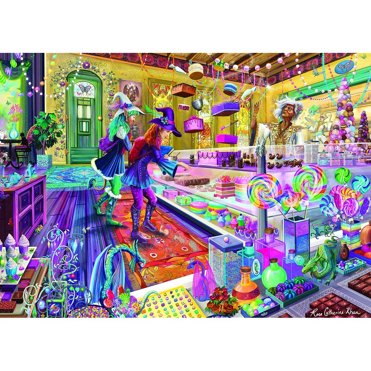 Mchezo Magical Bakery Jigsaw Puzzle Bright Fairy Sweet Shop 1000 Piece Puzzle