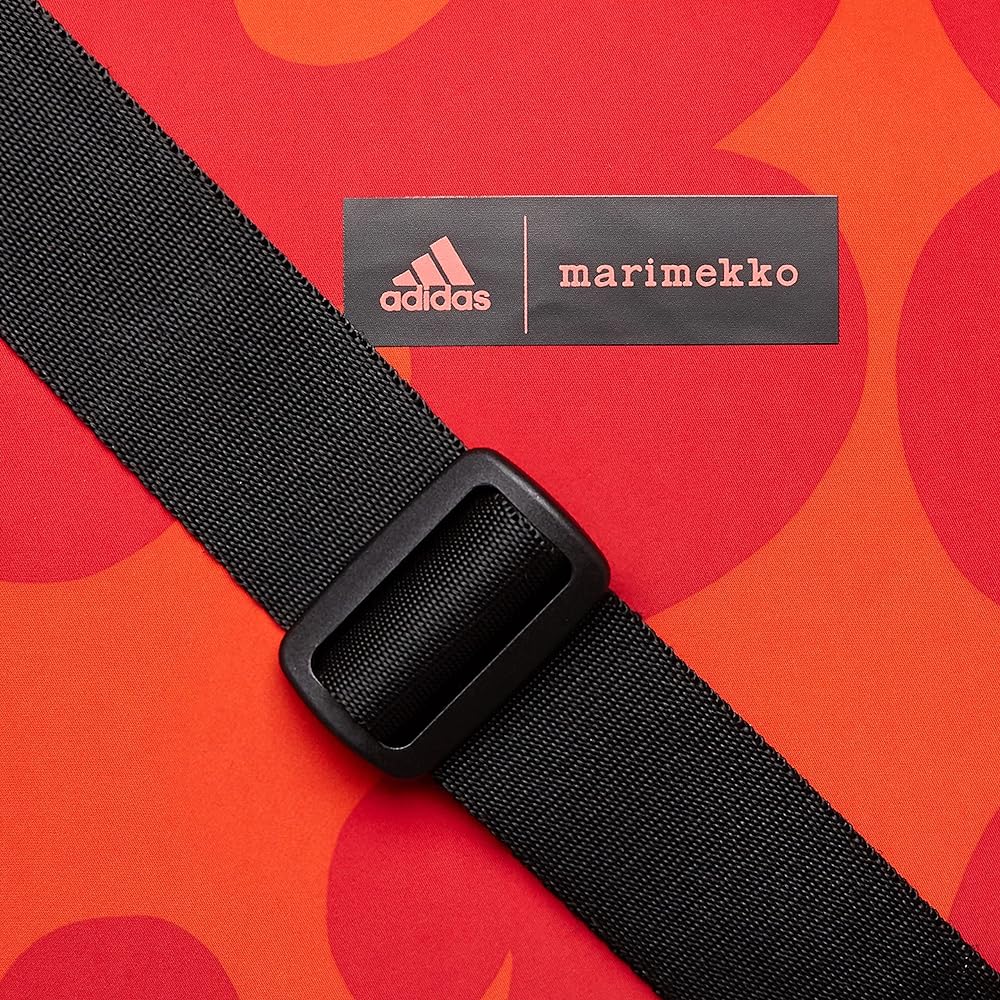 [Adidas] Shoulder Bag Marimekko Design for Training Duffle Shoulder Bag II759 Multicolor/Rush Red/College Orange/College Navy (HH7087)