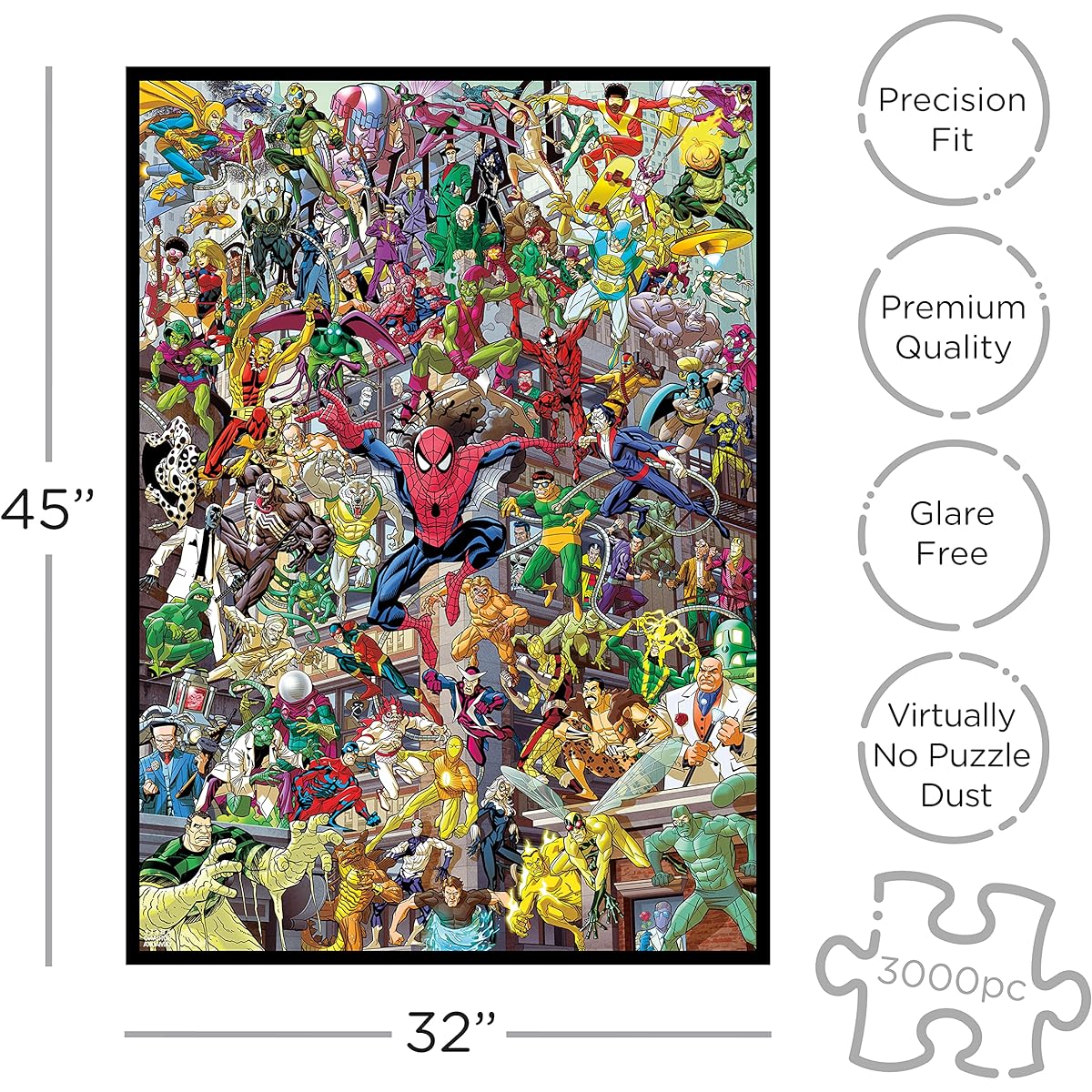 Marvel Spider-Man 3000 Piece Jigsaw Puzzle Villains [Parallel Import]