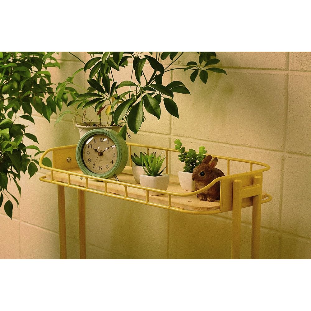 Hiroki Open Shelf Rack Yellow Width 65x Depth 35x Height 130cm Steel BCR-640(YE)