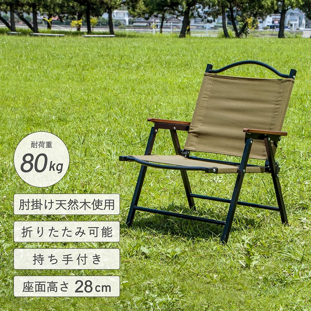 Takeda Corporation [Leisure/Outdoor/Chair] Black 53.5×53.5×70cm Steel Low Chair SLC22-54BK