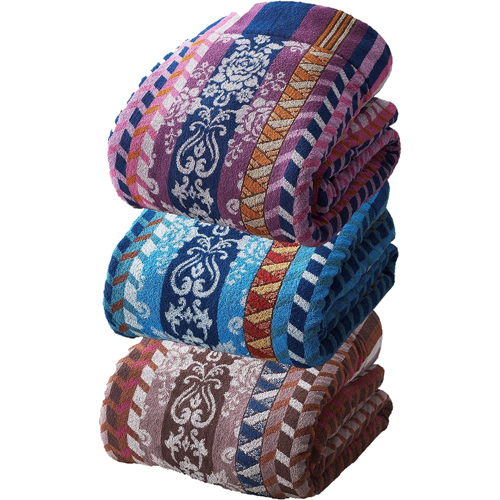 Great value 6-piece set of 3 towel blankets and 3 pillow cases -
