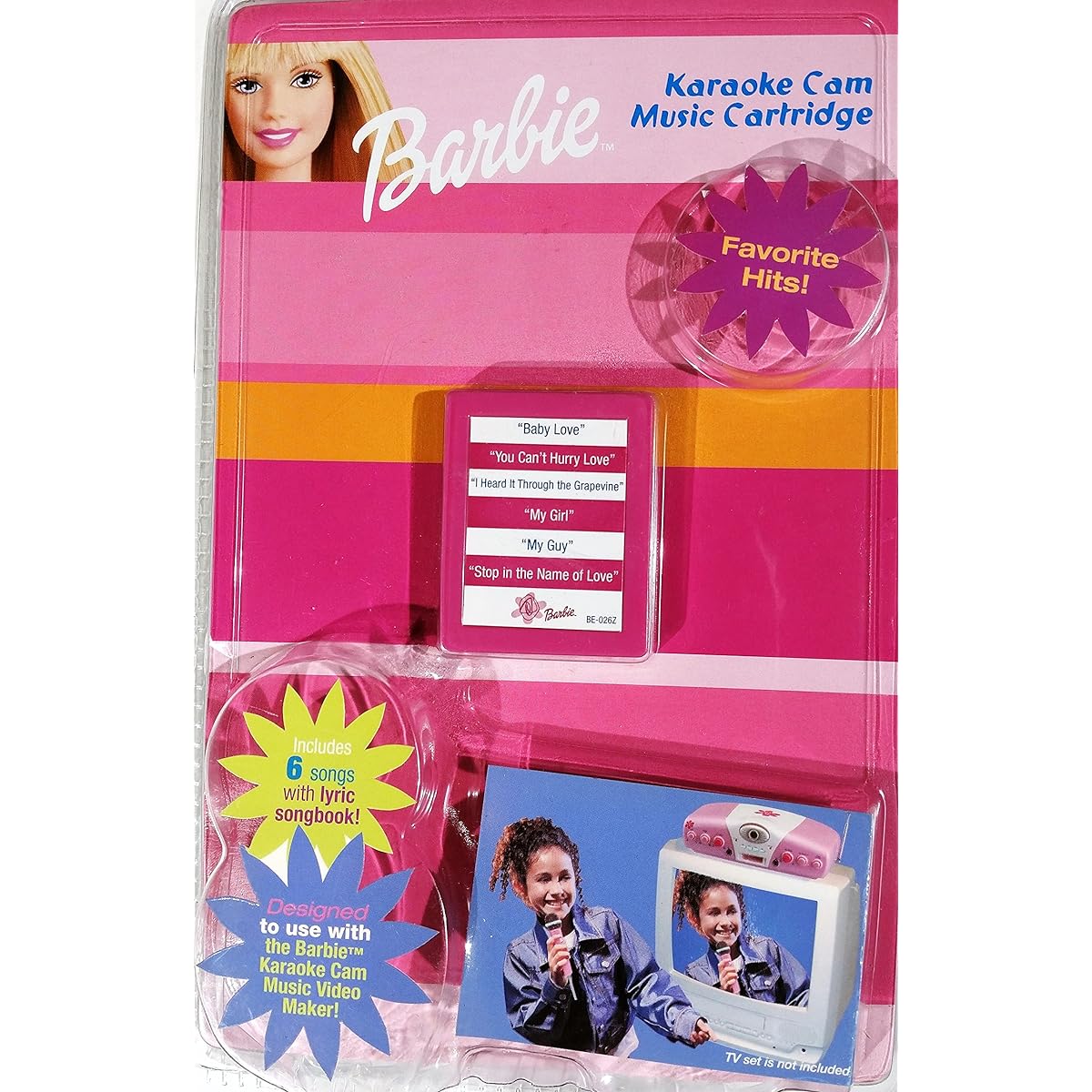 Barbie Karaoke Cam Music Cartridge Favourite Hits