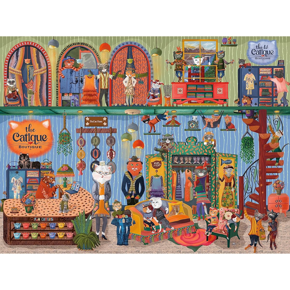 Ceaco - The Cat Boutique - 300 Piece Jigsaw Puzzle