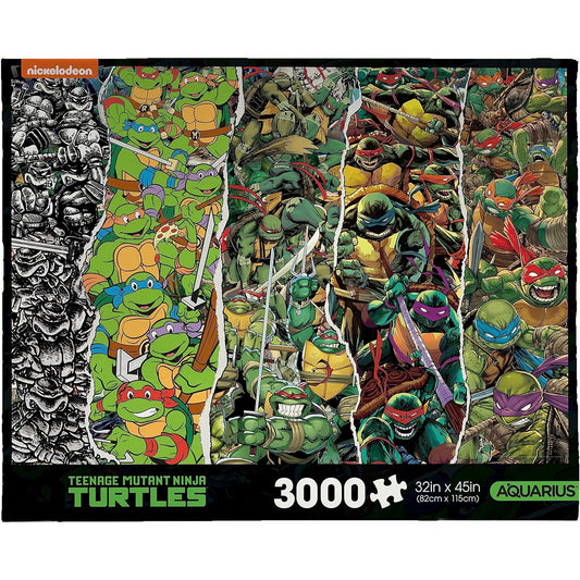 AQUARIUS TMNT Timeline 3000 Piece Puzzle (3000 Piece Jigsaw Puzzle) - Glare Free - Precision Fit - Officially Licensed Teenage Mutant Ninja Turtles Merchandise & Collectibles - 42x35 Inch