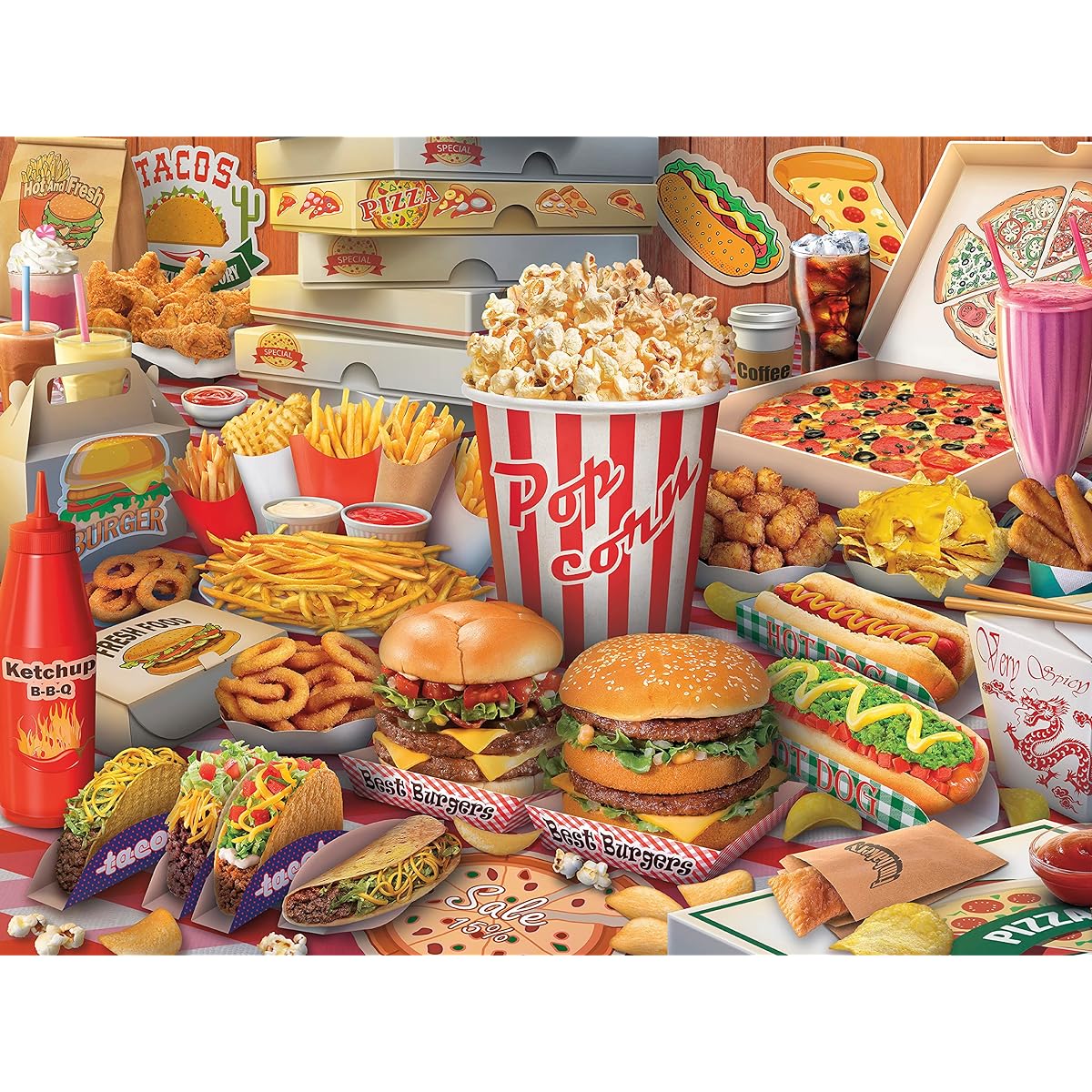 Ceaco - Yum Yum - 300 Jumbo Piece Jigsaw Puzzle