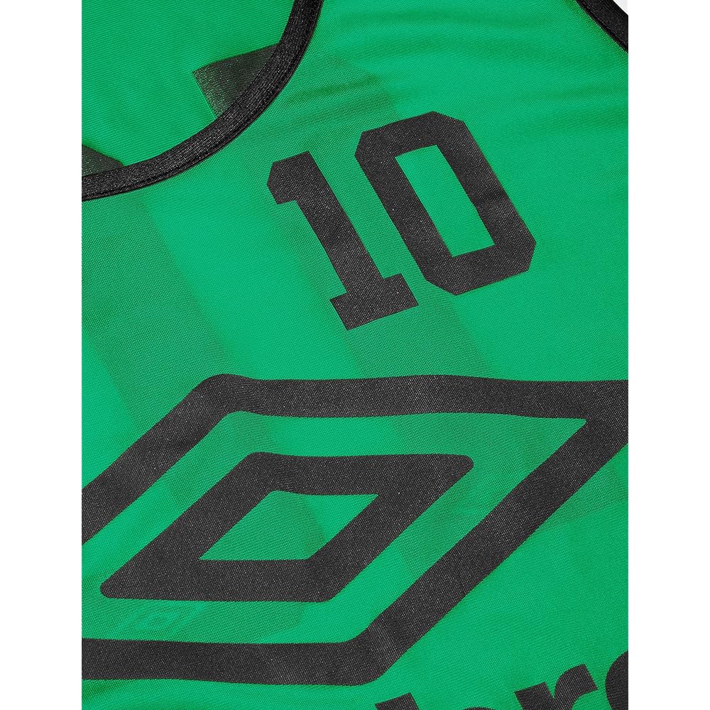 [Umbro] Bibs Set of 10, Numbered, with Bag, Soccer, Futsal, Basketball, Practice, Club Activities, Unisex KLY FREE