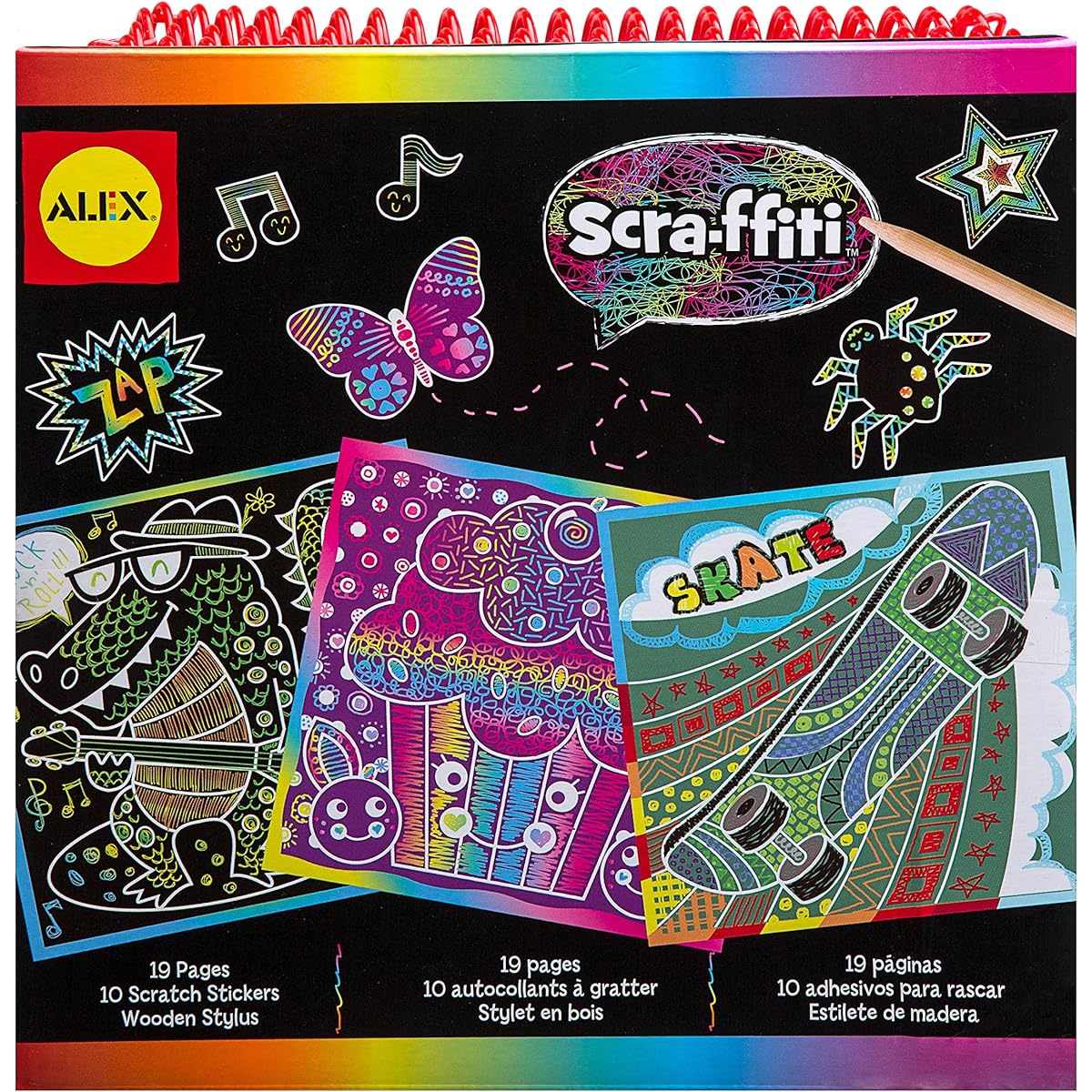 Alex So Cute Scra-ffiti Sketch Drawing Pad Art Supplies for Kids