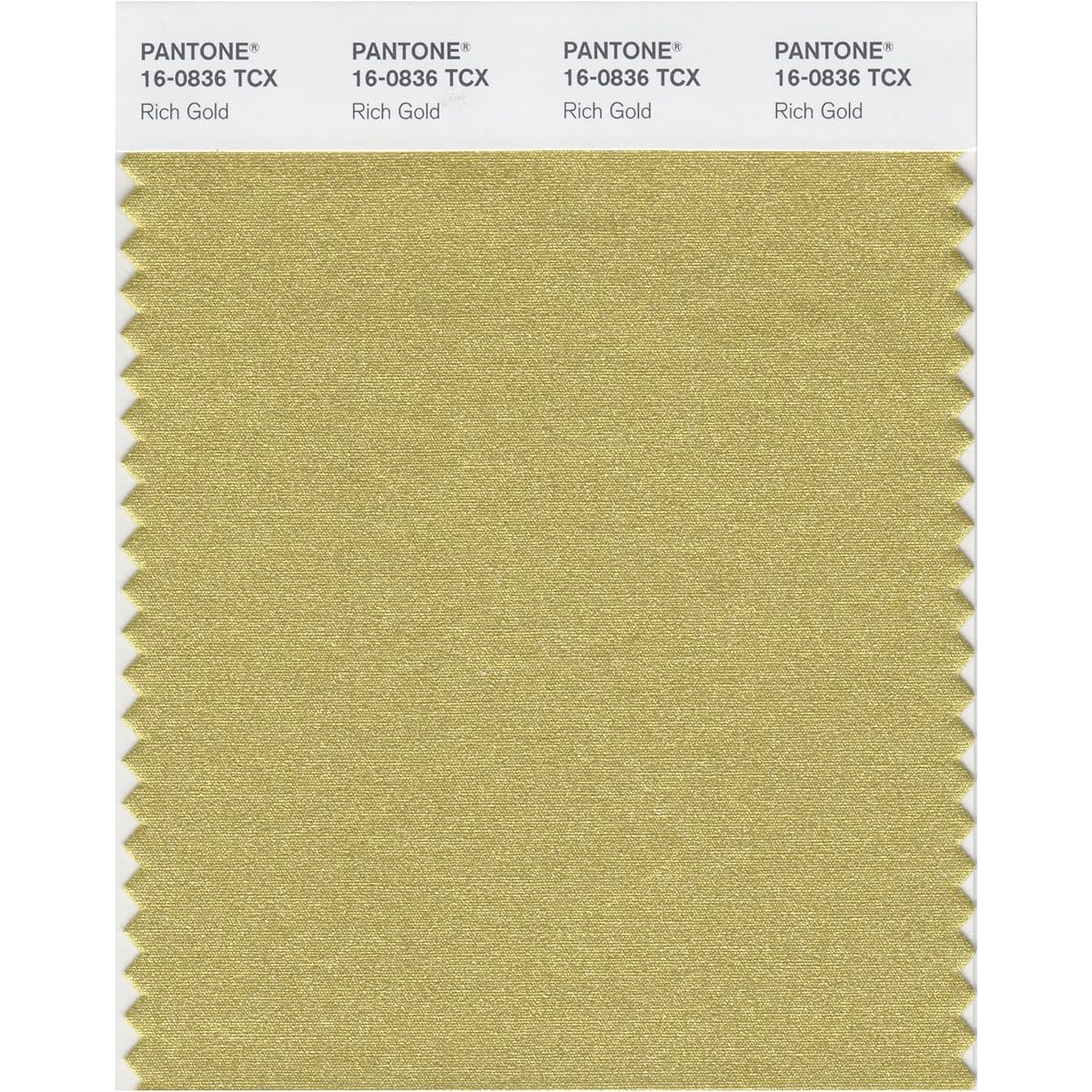 PANTONE SMART 16-0836X Color Swatch Card, Rich Gold by Pantone