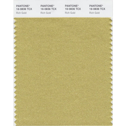 PANTONE SMART 16-0836X Color Swatch Card, Rich Gold by Pantone