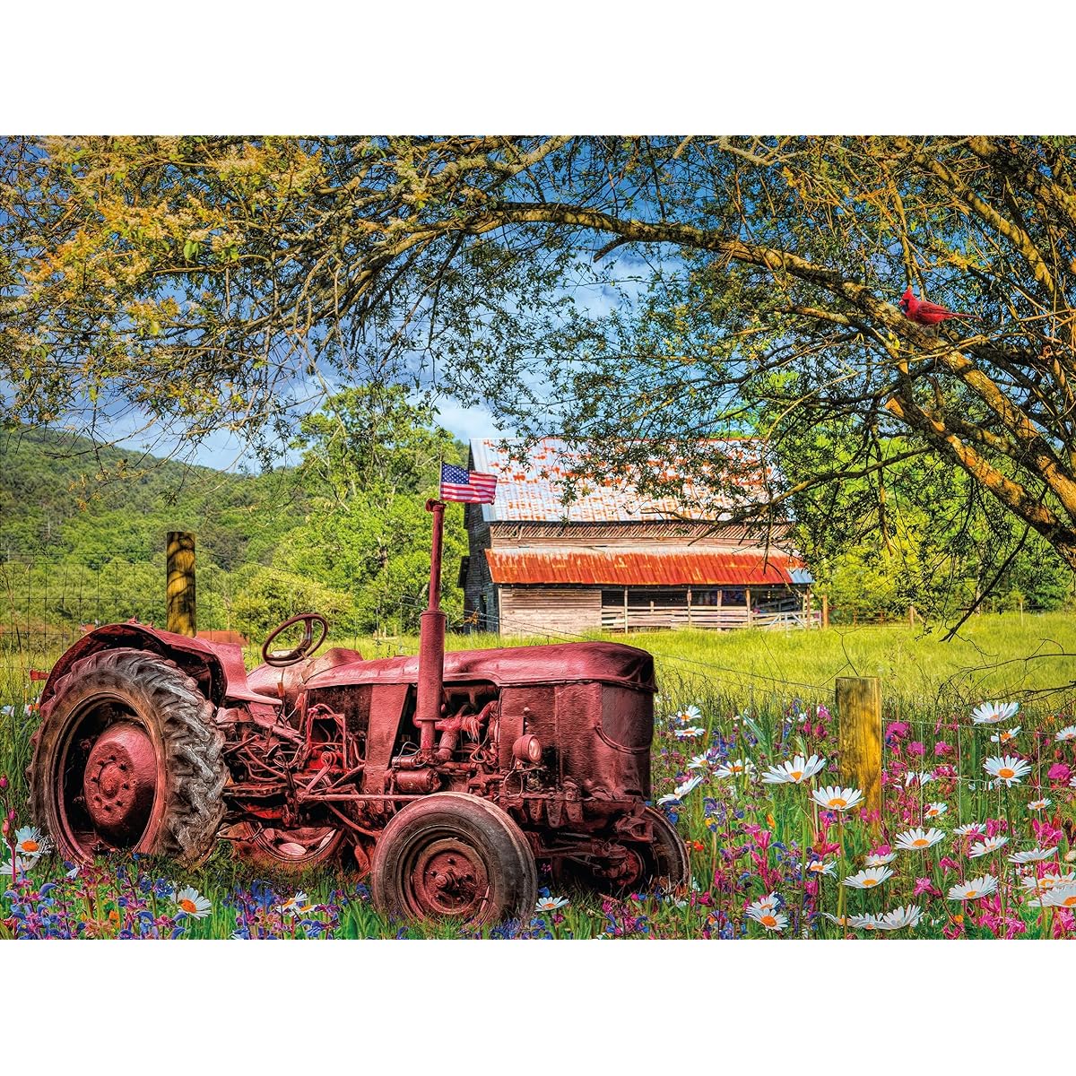 Ceaco - Simple Life - American Tractor - 750 Piece Jigsaw Puzzle