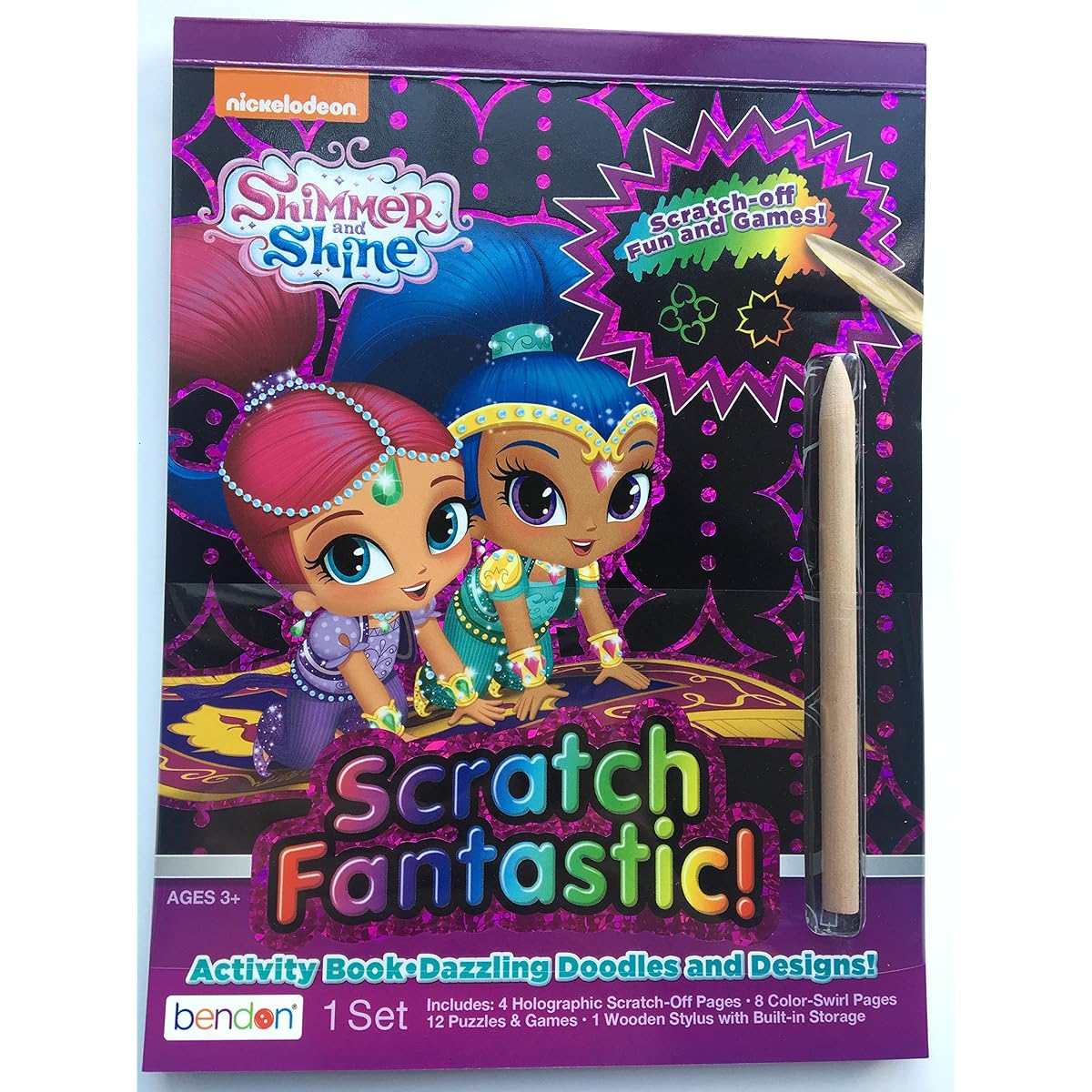 Nickelodeon Shimmer and Shine Scratch Fantastic Activity Book