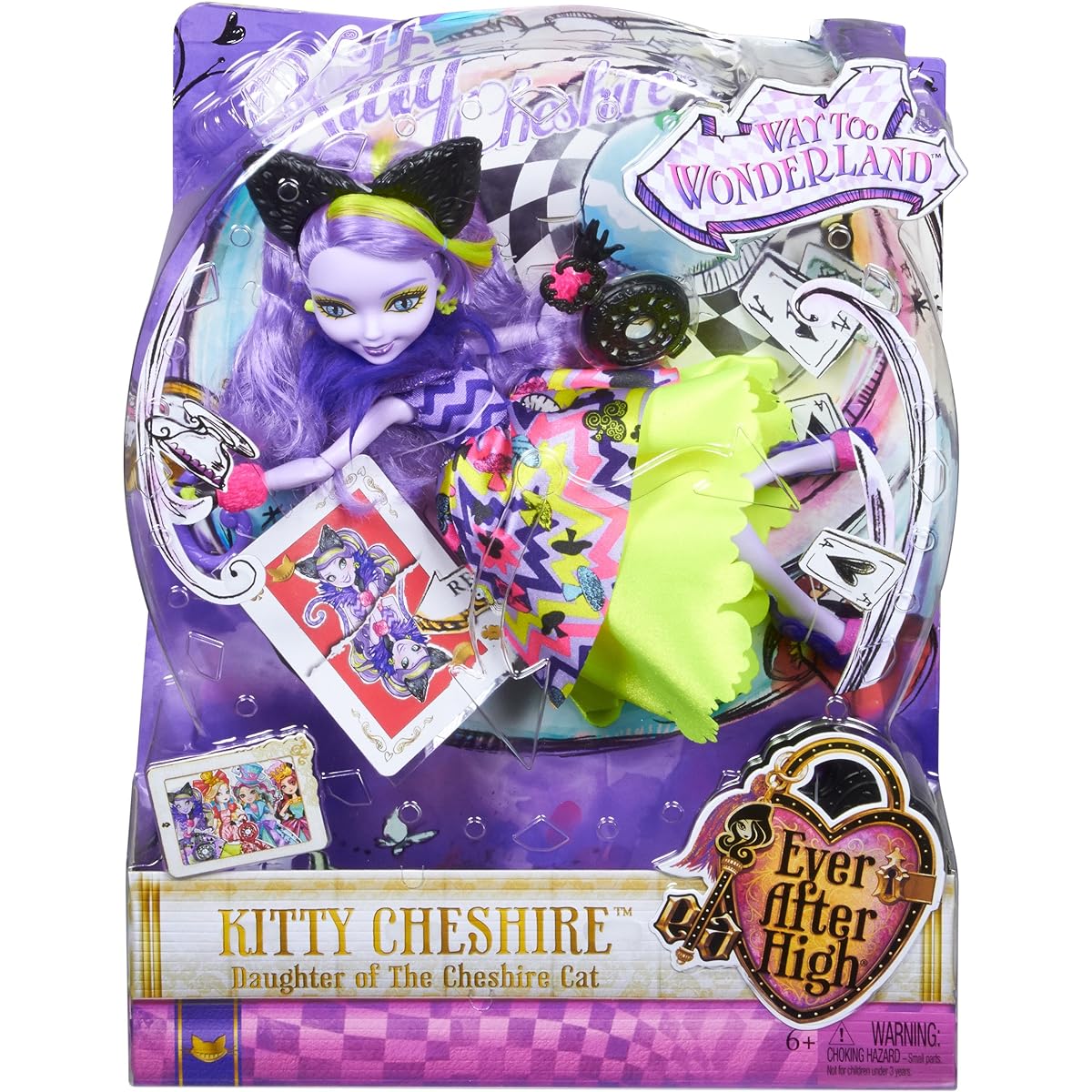 Ever After High Way Too Wonderland Kitty Chesire Doll [Parallel Import]