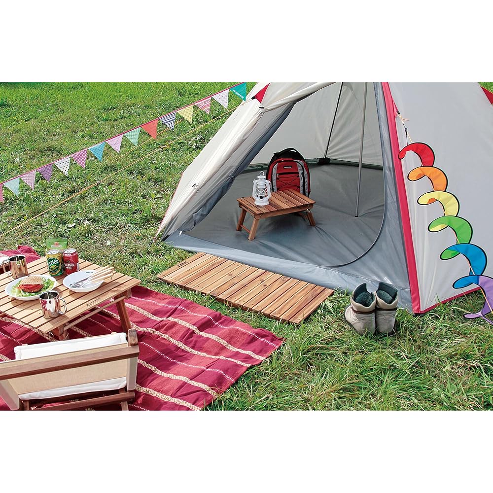 CAPTAIN STAG Low Table Scaffold Slatted Freeboard Table&Board [89 x 41cm/52 x 41cm] CS Classics