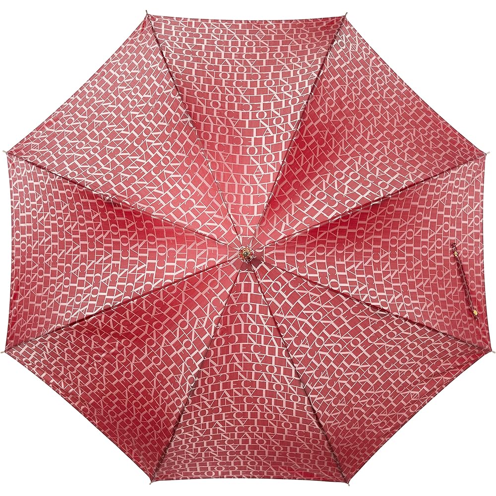 MOONBAT LANVIN COLLECTION Logo Jacquard Umbrella Long Umbrella Red Rib Length: Approx. 60cm