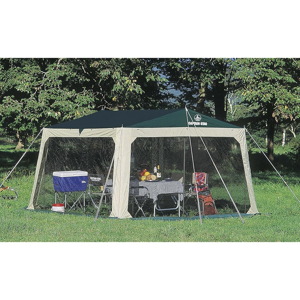 CAPTAIN STAG Camping Equipment Tent Tarp Planar Mesh Tarp Set Insect Repellent M-3154