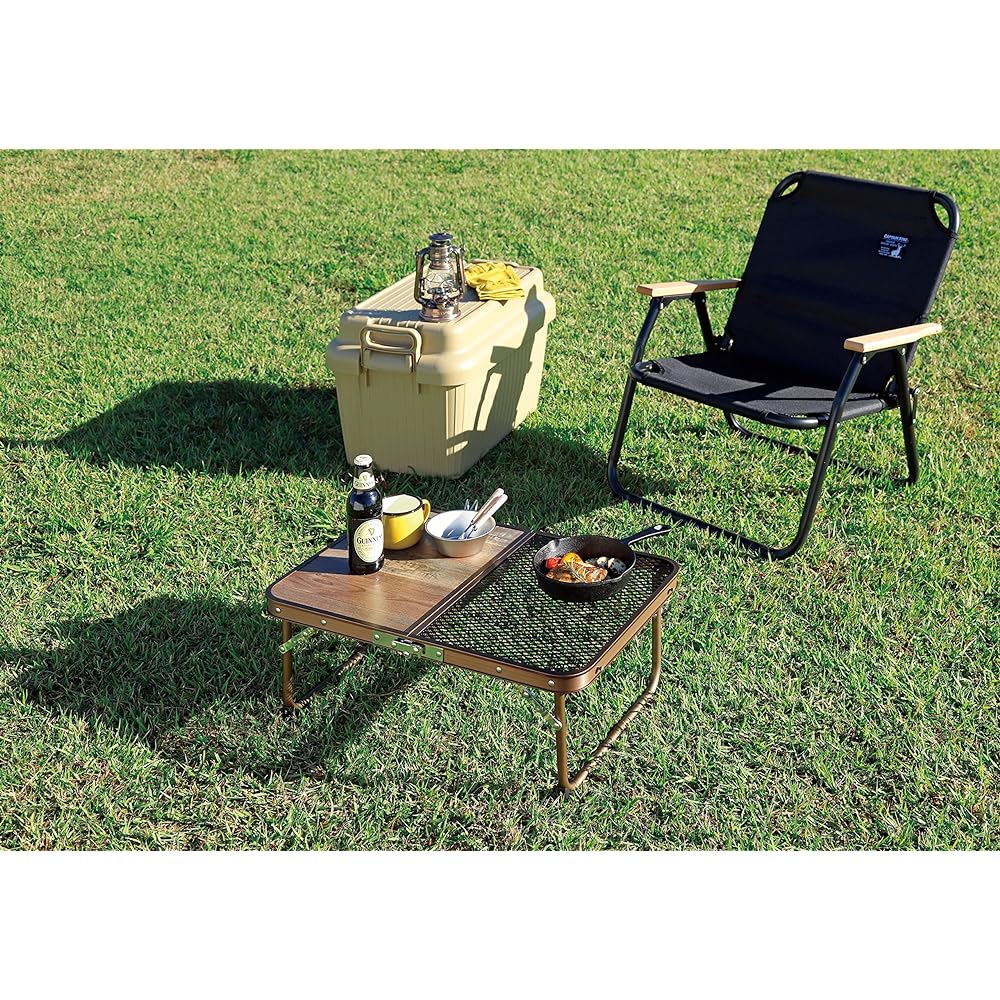 CAPTAIN STAG Outdoor Table Half Mesh Table Aluminum Bistro UC-578 (Approx.) Width 600 x Depth 400 x Height 250mm