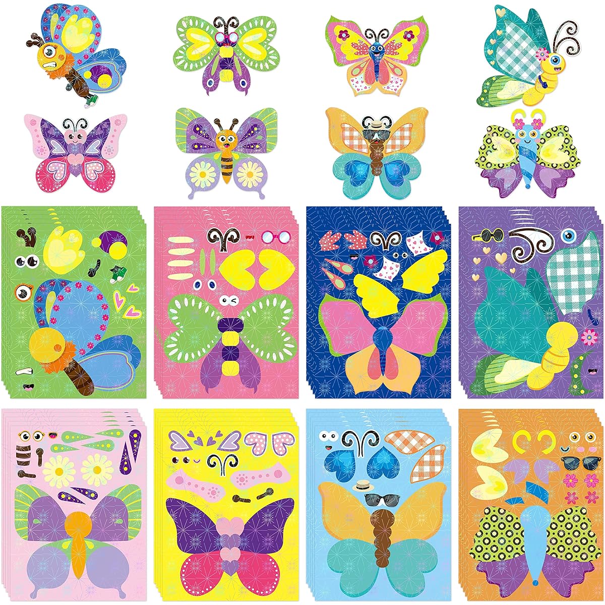 HubirdSall Butterfly Stickers 40pcs