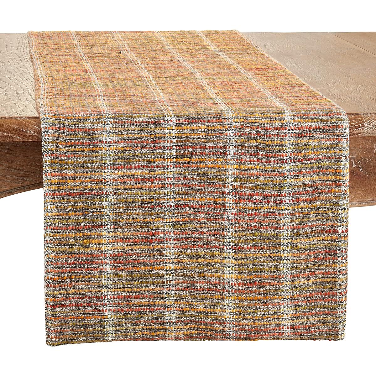 Multicolor Striped Table Runner