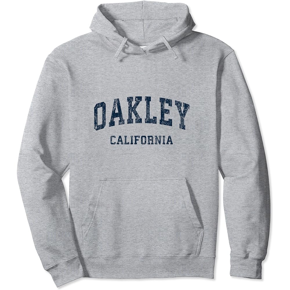 Oakley California CA Vintage Varsity Sports Navy Design Parka