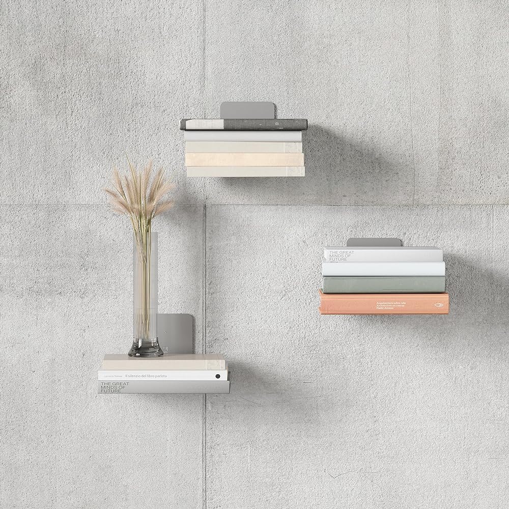 umbra Wall Storage Wall Shelf Decorative Shelf Wall Hanging Silver L Size CONCEAL 21005073560 3 Pieces