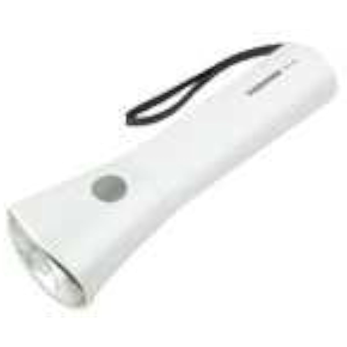 [Long-life LED light source!] TOSHIBA LED flashlight High-brightness white LED Splash-proof structure Comes with a hand strap Oval body that prevents it from rolling Comes with a bell mark 2 x AA (sold separately) White KFL-102(W)