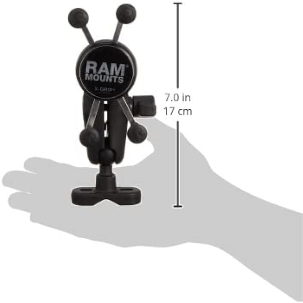 RAM MOUNTS [Set] X-Grip Smartphone Holder Set U-shaped Clamp Mount Arm (M)