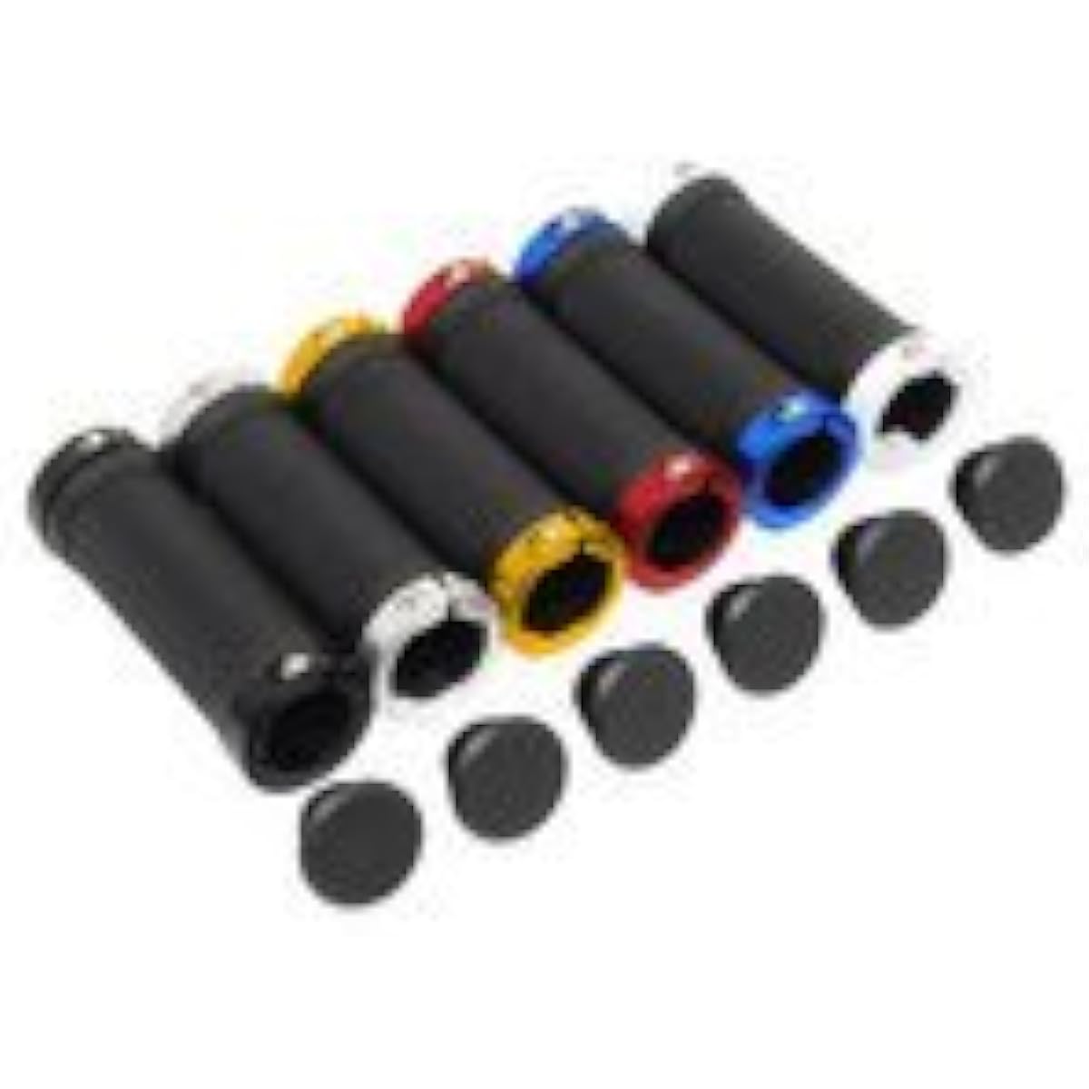 Palmy Sports Double Ring Grip Short Type PS-G218 Φ22.2×95mm Black/Red