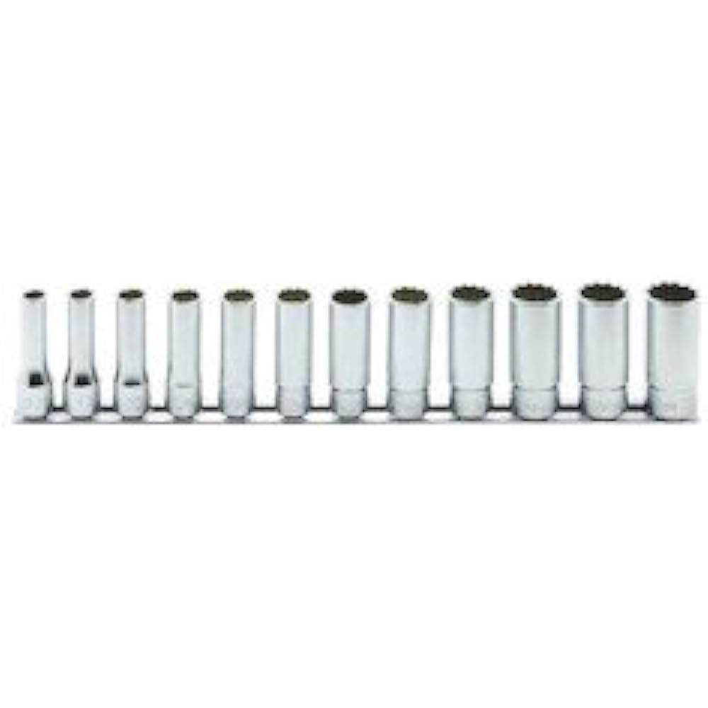 Yamashita Industrial Research Institute Koken 3/8 (9.5mm) SQ. 12-sided deep socket rail set 12 pieces RS3305M/12