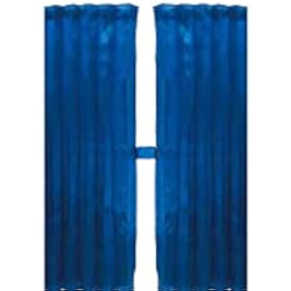 JET INOUE Gentle Nap Curtain Accordion Style Blue 507656