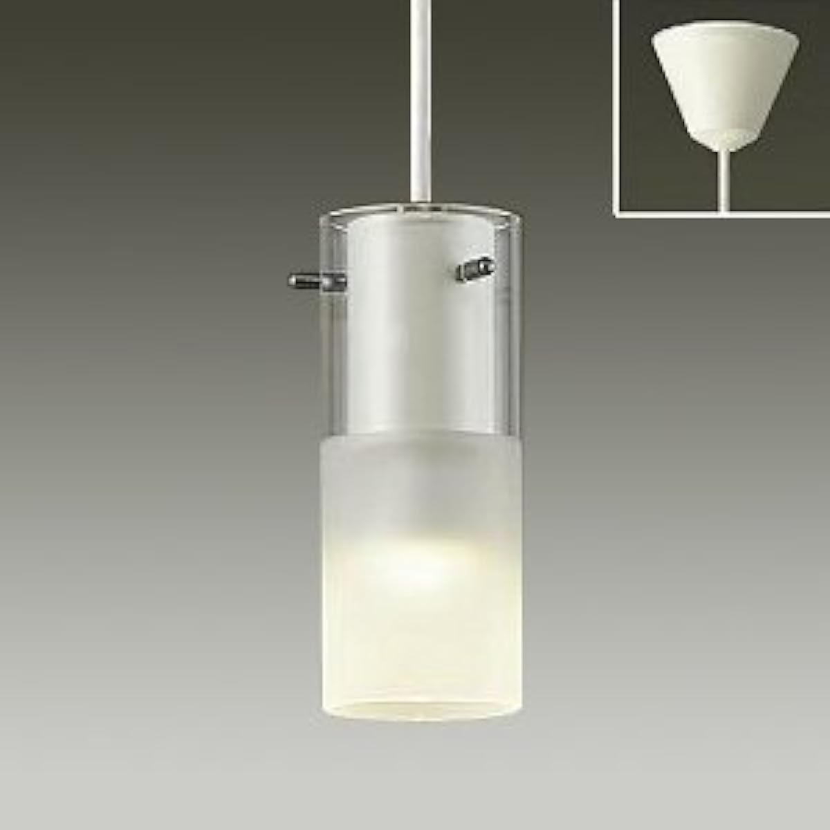 Daiko Electric DAIKO LED Small Pendant Light with Lamp LED Bulb 4.2W (E17) Bulb Color 2700K Electrical Work Required White DPN-37503